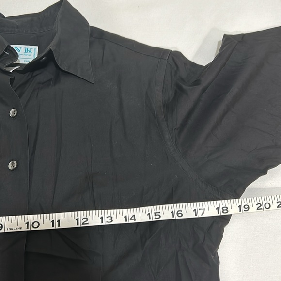 THOMAS PINK WOMEN BLACK CLASSIC SHIRT BOTTOM UP Sz 10 - Picture 9 of 11